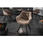 Stílusos szék Kiara szürkés barna, taupe