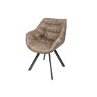 Stílusos szék Kiara szürkés barna, taupe