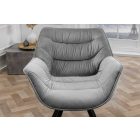 Stílusos szék Kiara szürke bársony