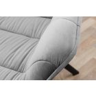 Stílusos szék Kiara szürke bársony