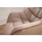 Stílusos szék Kiara szürke-bézs bársony