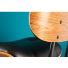 Stílusos bárszék Kadence fekete dió 