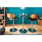 Stílusos bárszék Kadence fekete dió 