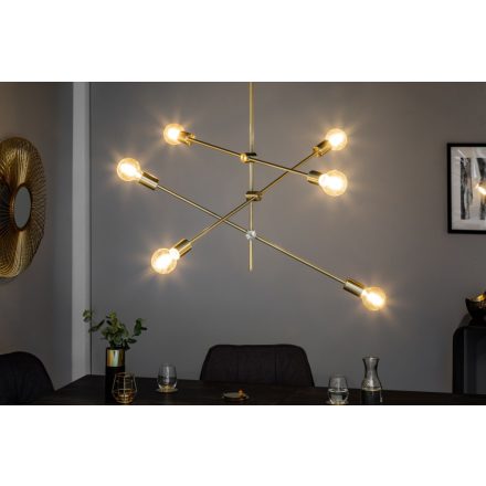 Stílusos függőlámpa Walter arany 