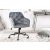 Stílusos irodai szék Kiara szürke bársony