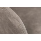 Stílusos irodai szék Kiara szürkésbarna taupe bársony