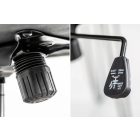 Stílusos irodai szék Kiara szürkésbarna taupe bársony