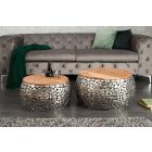 Dohányzóasztal szett Mauricio, ezüst / mangó