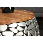 Dohányzóasztal szett Mauricio, ezüst / mangó