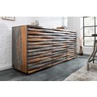 Luxus komód Lorenzo 160 - szürke - barna sheesham