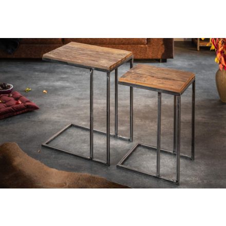 Oldalsó asztal szet Shark teak 2 részes