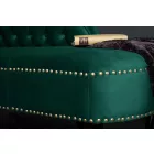 Heverő Chesterfield - zöld bársony