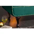 Heverő Chesterfield - zöld bársony