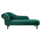 Heverő Chesterfield - zöld bársony