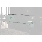 Heverő Chesterfield - zöld bársony