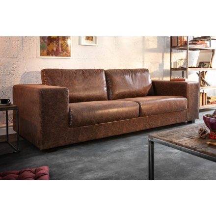 Stílusos ülőgarnitúra Joe 219 cm - vintage barna