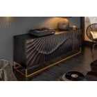 Stílusos komód Shayla 177 cm fekete mangó