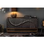 Stílusos komód Shayla 177 cm fekete mangó