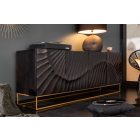 Stílusos komód Shayla 177 cm fekete mangó