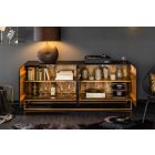 Stílusos komód Shayla 177 cm fekete mangó