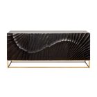 Stílusos komód Shayla 177 cm fekete mangó