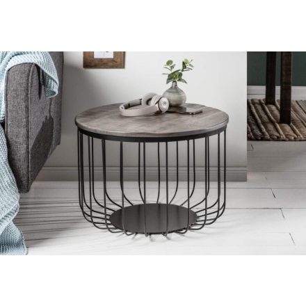 Dohányzóasztal Unity Loft 56 cm szürke mangó 