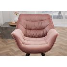 Stílusos szék Kiara rózsaszín bársony