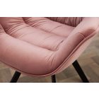 Stílusos szék Kiara rózsaszín bársony