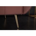 Nyitható kanapé Amiyah / 215 cm rózsaszín bársony