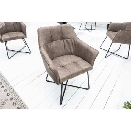 Design szék Giuliana taupe