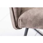 Design szék Giuliana vintage szürkésbarna taupe