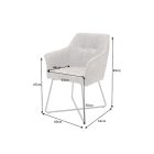 Design szék Giuliana vintage szürkésbarna taupe