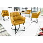 Design szék Giuliana mustársárga
