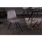 Stílusos szék Holland Retro sötétszürke bársony