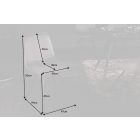 Stílusos szék Holland Retro sötétszürke bársony