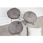 Oldalsó asztal Island 43 cm szürke akácia