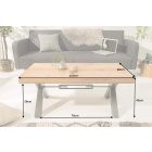 Stílusos dohányzóasztal Thunder 110 cm vad tölgy 