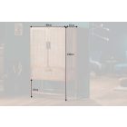 Stílusos magas komód Sam 140 cm mangó