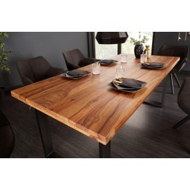 Stílusos étkezőasztal Thunder 140 cm sheesham
