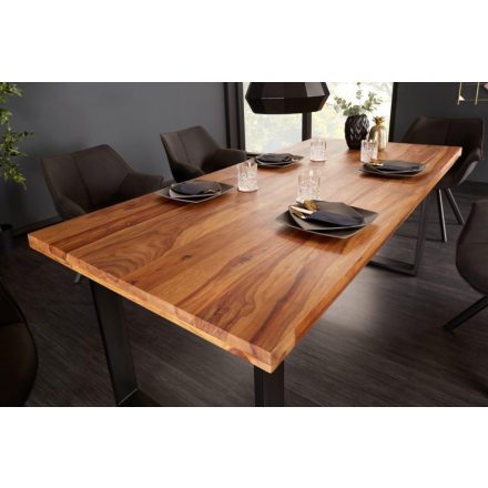 Stílusos étkezőasztal Thunder 140 cm sheesham