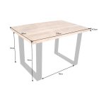 Étkezőasztal Thunder 120 cm mangó