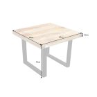 Stílusos dohányzóasztal Thunder 60 cm mangófa