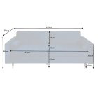 Stílusos ülőgarnitúra Adan - kék bársony 