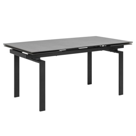 Étkezőasztal bővíthető Neema 160/240 cm fekete üveg