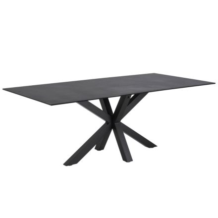 Étkezőasztal Neele 200 cm fekete 