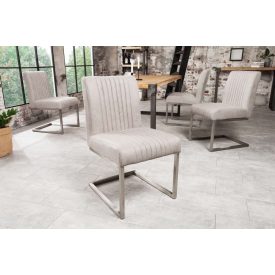 Szánkótalpas szék Boss szürke