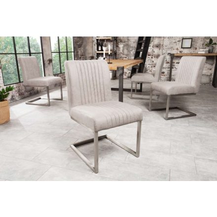 Szánkótalpas szék Boss szürke