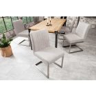 Szánkótalpas szék Boss szürke