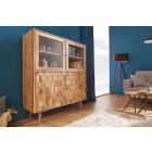 Stílusos vitrin Justice 140 cm akácia