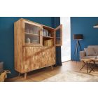 Stílusos vitrin Justice 140 cm akácia